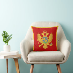 Coussin Drapeau du Monténégro