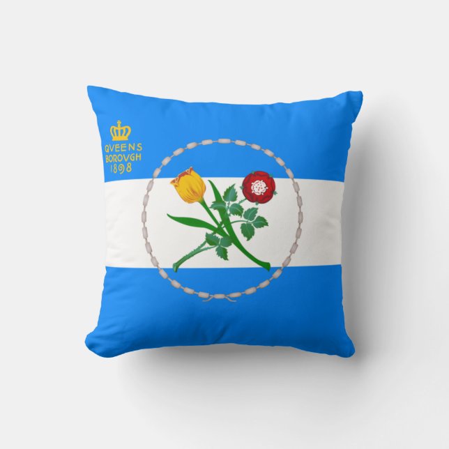 Coussin Drapeau du Queens (arrondissement de New York) (Recto)