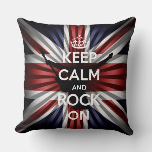 Coussin Drapeau du Royaume-Uni Le Union Jack et Keep calm 