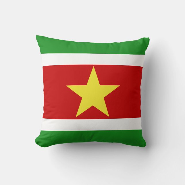 Coussin Drapeau du Suriname| (Recto)
