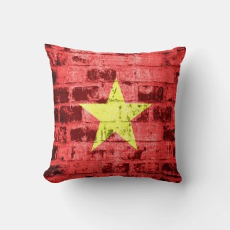 Coussin Drapeau du Vietnam Vintage