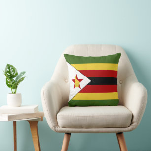 Coussin drapeau du Zimbabwe