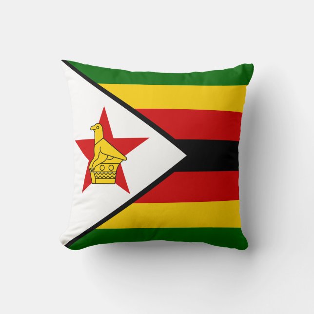 Coussin Drapeau du Zimbabwe (Recto)