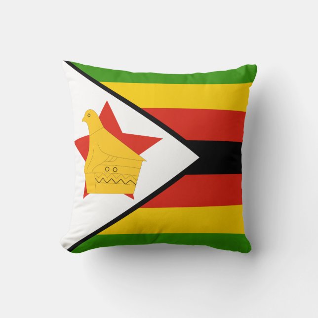 Coussin Drapeau du Zimbabwe (Recto)