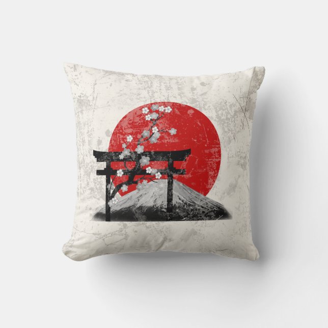 Coussin Drapeau et symboles du Japon ID153 (Recto)
