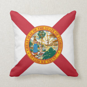 Coussin Drapeau frais d'État de Floride