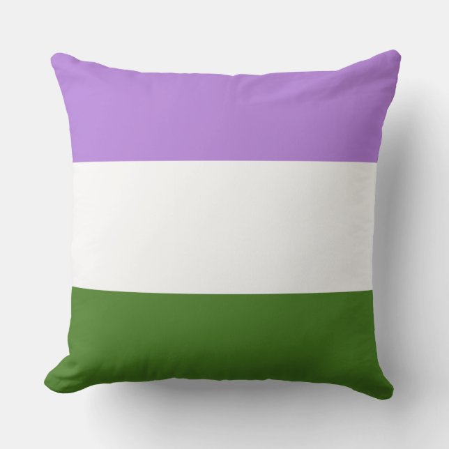 Coussin Drapeau Genderqueer (Recto)