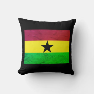 Coussin Drapeau Ghana (Afrique de l'Ouest)