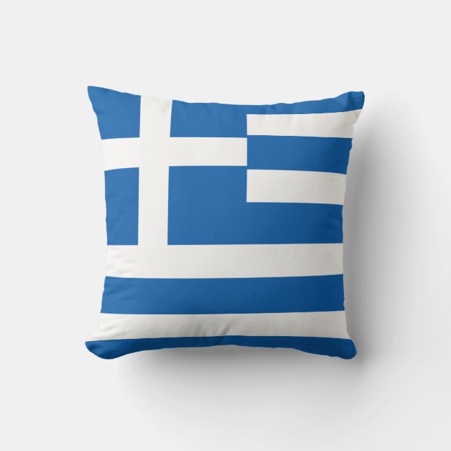 Coussin Drapeau grec (Recto)