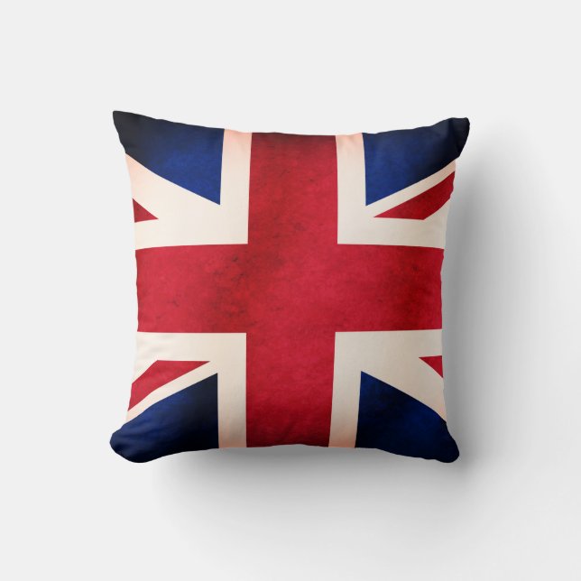 Coussin Drapeau grunge affligé par Anglais BRITANNIQUE (Recto)