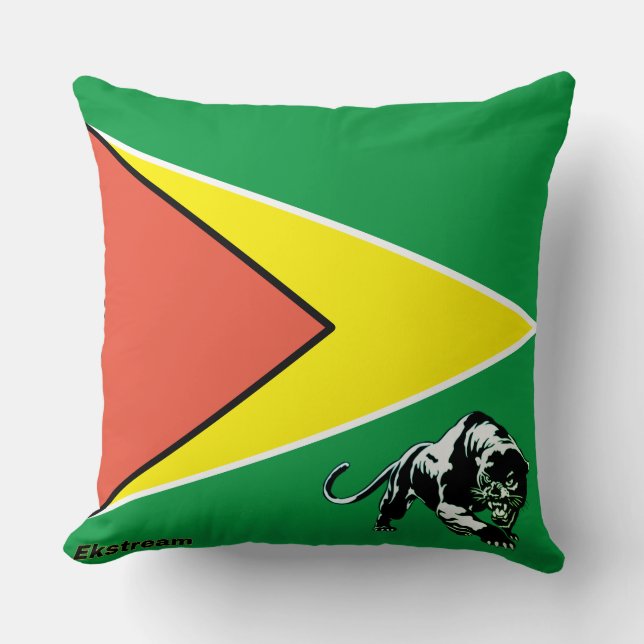 Coussin Drapeau Guyana 04 (Recto)