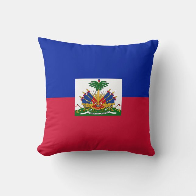 Coussin Drapeau Haïti (Recto)
