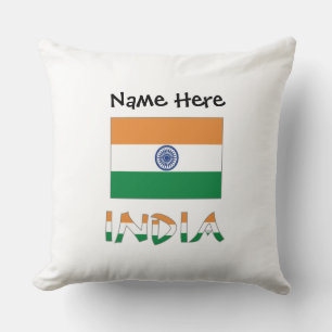 Coussin Drapeau indien personnalisé