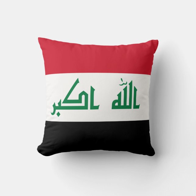 Coussin Drapeau Iraq (Iraq) (Recto)