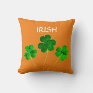 Coussin Drapeau irlandais de la Saint Patrick Couleurs ver