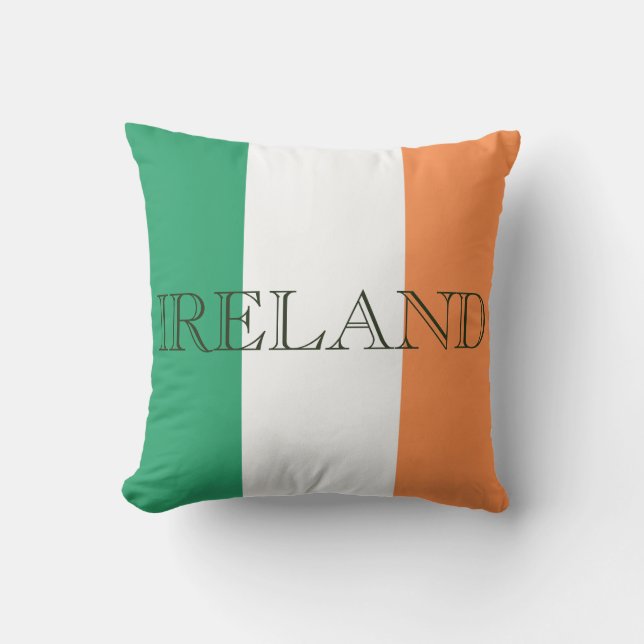 Coussin Drapeau irlandais tpcnt superposition Irlande (Recto)