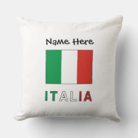 Drapeau italien Italia Personnalisation noire