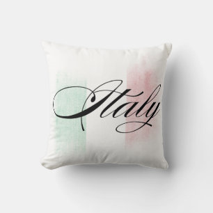 Coussin Drapeau italien vert blanc rouge Italie Fierté