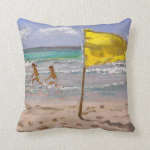 Coussin Drapeau jaune Barbade 2010
