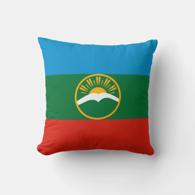 Coussin Drapeau Karachay Cherkessia (Recto)