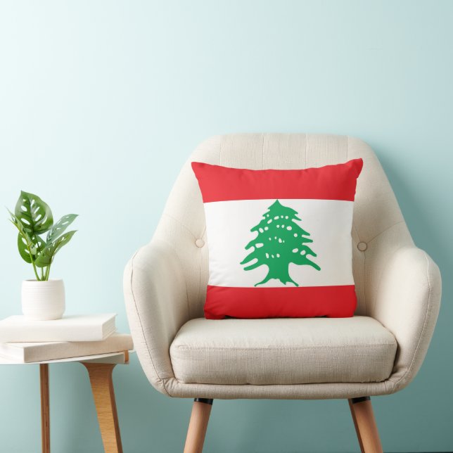 Coussin Drapeau libanais (Chaise)