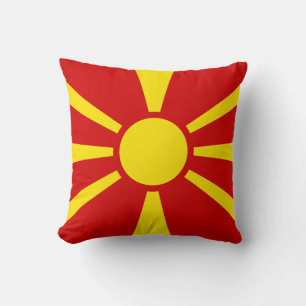 Coussin Drapeau macédonien