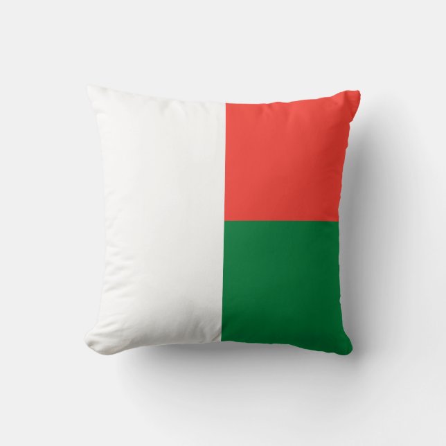 Coussin Drapeau Madagascar (Recto)