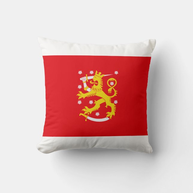 Coussin Drapeau médiéval de Finlande (Recto)