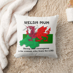 Coussin Drapeau MUM WELSH