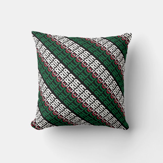Coussin Drapeau national de l'Algérie (Recto)