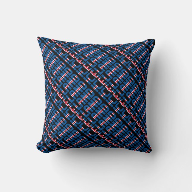 Coussin Drapeau national d'Islande magnifique (Recto)