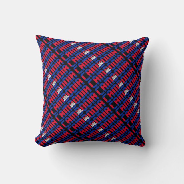 Coussin Drapeau national du Cambodge magnifique (Recto)
