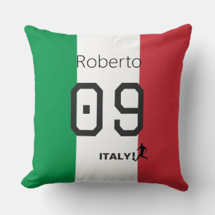 Coussin Drapeau national italien personnalisé couleurs sup