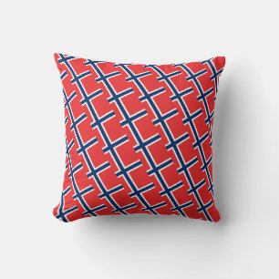 Coussin Drapeau norvégien & Voyage norvégien, fans de vaca