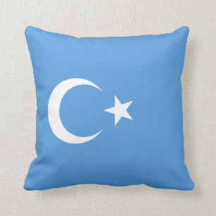 Coussin Drapeau ouïghour du Turkestan oriental (Uyghurista