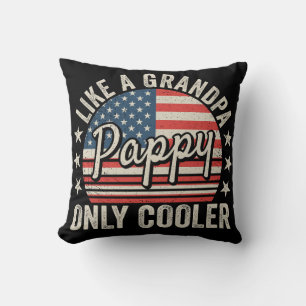 Coussin Drapeau Pappy Like a Grand-père Only Glacière USA