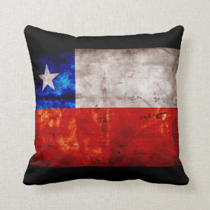 Coussin Drapeau patiné du Chili