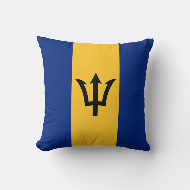 Coussin Drapeau patriotique de la Barbade (Recto)