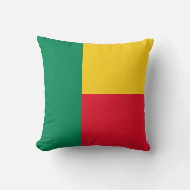 Coussin Drapeau patriotique du Bénin (Recto)