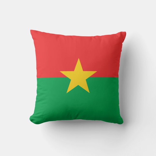 Coussin Drapeau patriotique du Burkina Faso (Recto)
