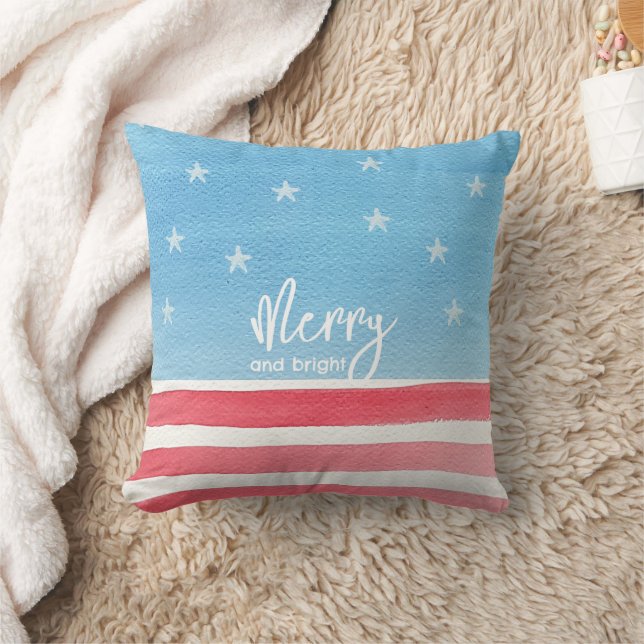 Coussin Drapeau Patriotique Moderne (Couverture)