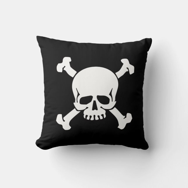 Coussin Drapeau pirate (Recto)