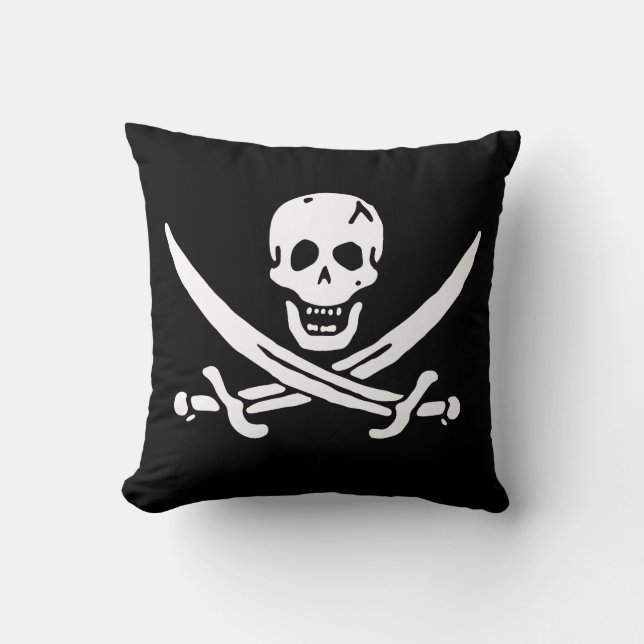 Coussin Drapeau pirate (Recto)
