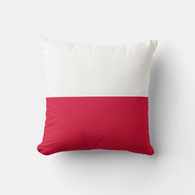 Coussin Drapeau polonais (Pologne) (Recto)