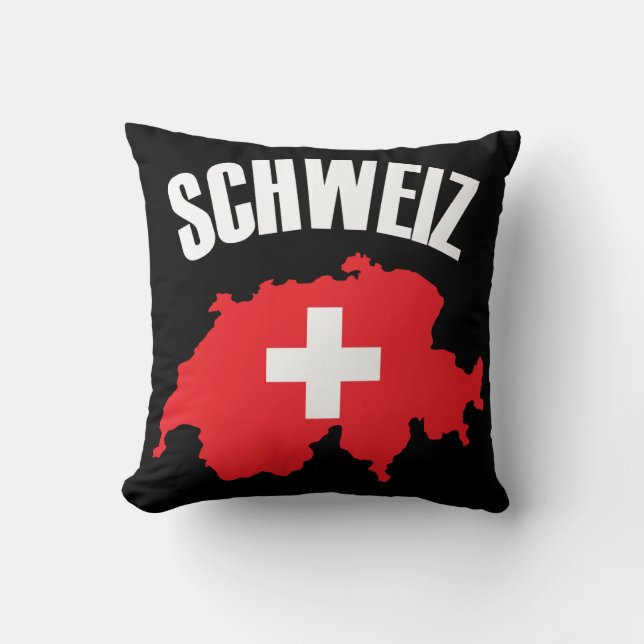 Coussin Drapeau Schweiz Suisse (Recto)