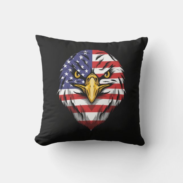 Coussin Drapeau spécial des États-Unis d'Amérique fiers US (Recto)