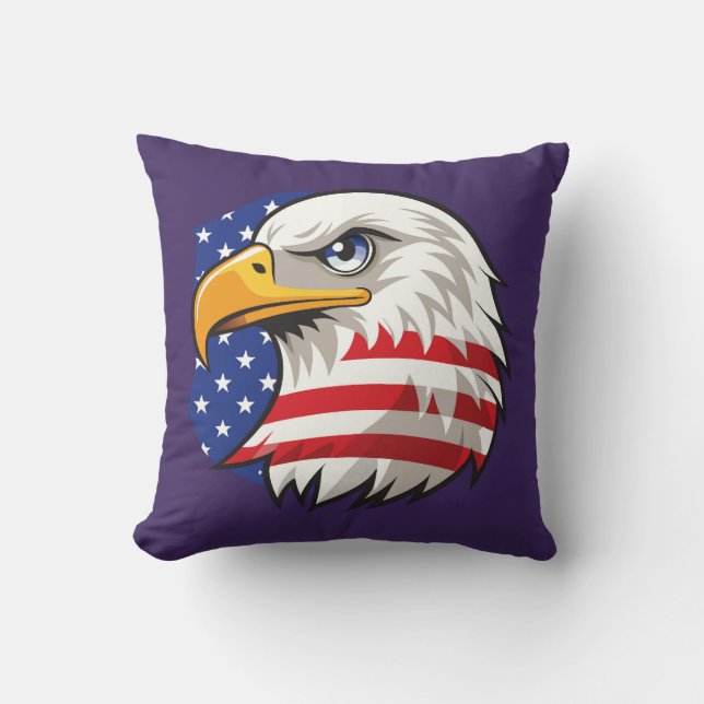 Coussin Drapeau spécial des États-Unis d'Amérique fiers US (Recto)