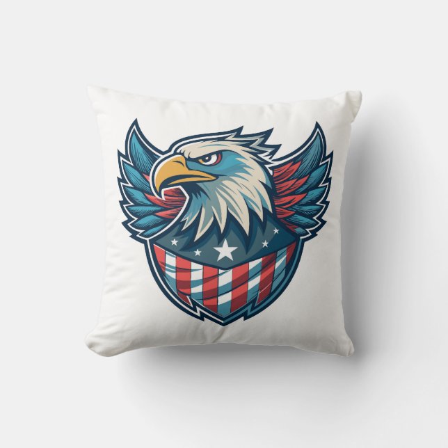 Coussin Drapeau spécial des États-Unis d'Amérique fiers US (Recto)