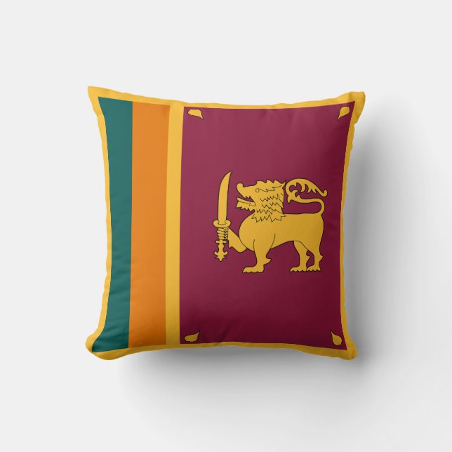 Coussin Drapeau Sri Lanka (Recto)