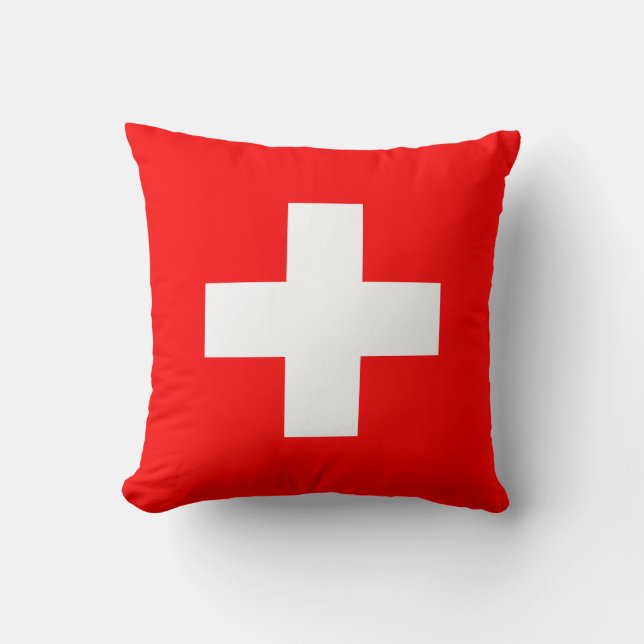 Coussin Drapeau Suisse (Recto)